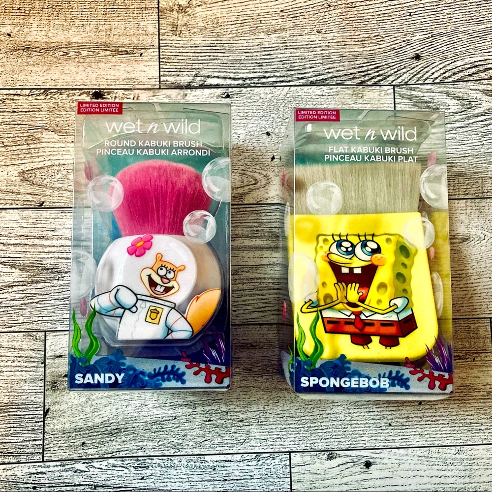 SpongeBob & Sandy Kabuki brushes